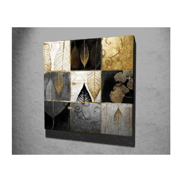 Obraz na plátne Golden Leaves, 45 × 45 cm-image-1