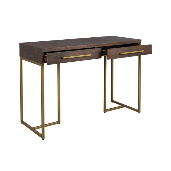 Konzolový stolík v dekore akácie v tmavo prírodnej farbe 45x120 cm Class – Dutchbone-image-3