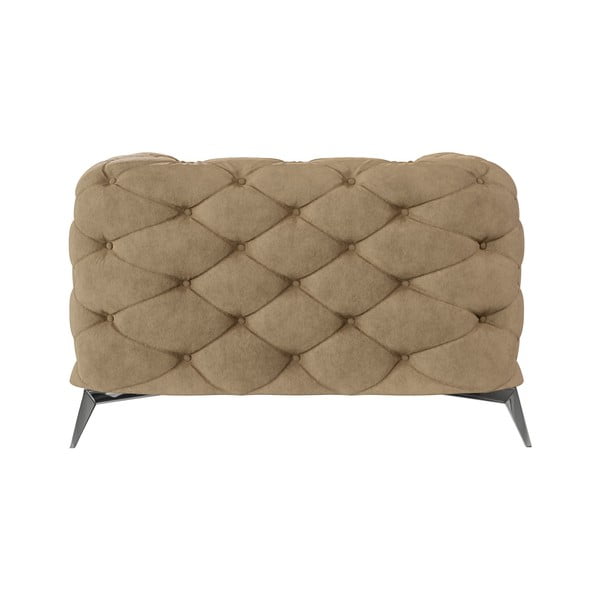 Svetlohnedé zamatové kreslo Chelsea – Ropez-image-2