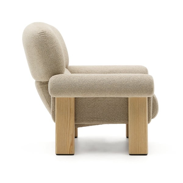 Béžové ženilkové kreslo Nema – Kave Home-image-2