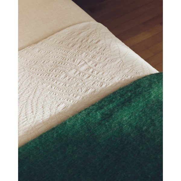 Slonovinový žakárový pléd 240x260 cm Zenti – Kave Home-image-1