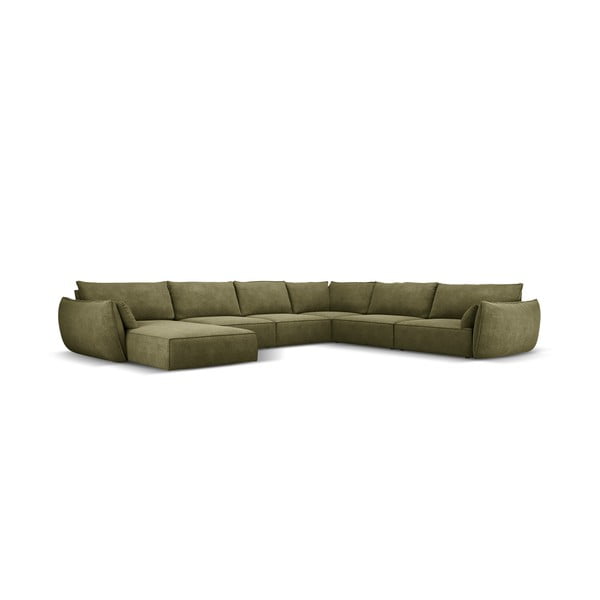 Zelená rohová pohovka (pravý roh) Vanda - Mazzini Sofas-image-2