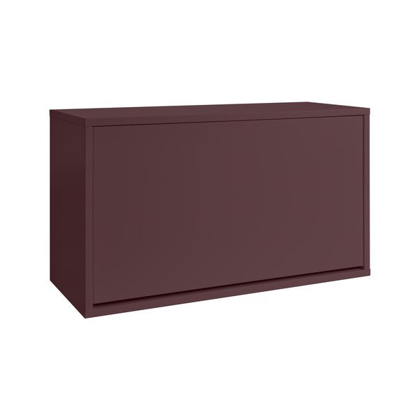 Vínovočervená výklopná/závesná skrinka na topánky 70x30x40 cm – ReCollector