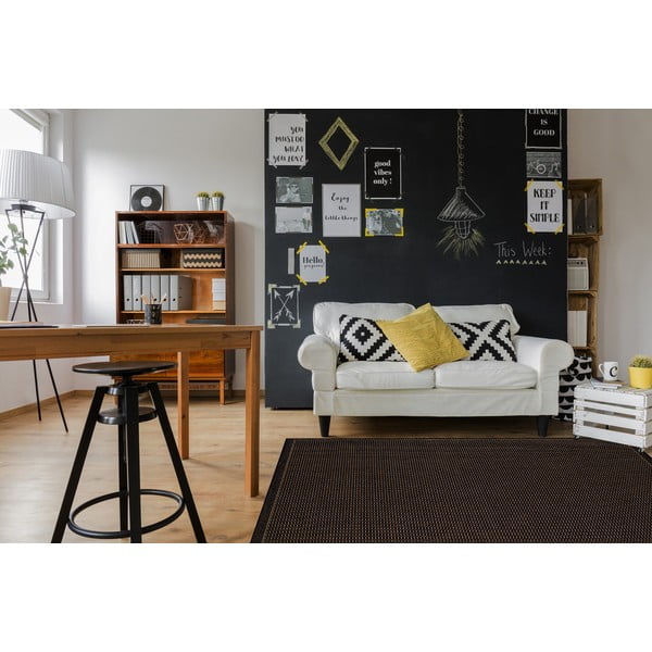 Čierny vonkajší koberec Floorita Tatami, 180 x 280 cm-image-2