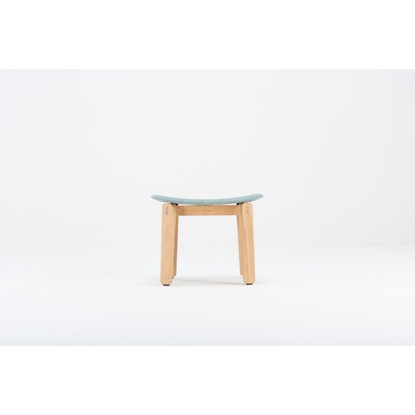 Modrá podnožka z dubového dreva Gazzda Nora-image-3