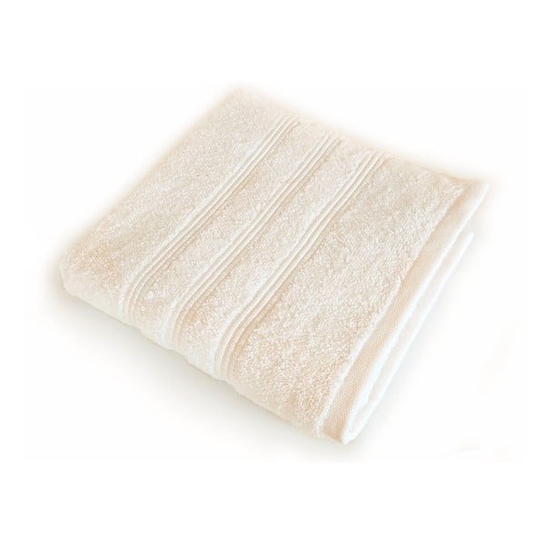 Krémovobiela osuška z česanej bavlny Irya Home Classic, 70 × 130 cm
