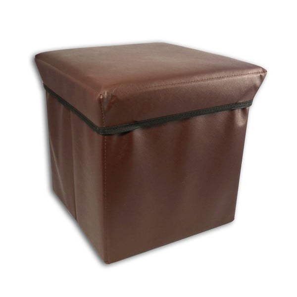 Taburetka s úložným priestorom Brown Stool-image-1