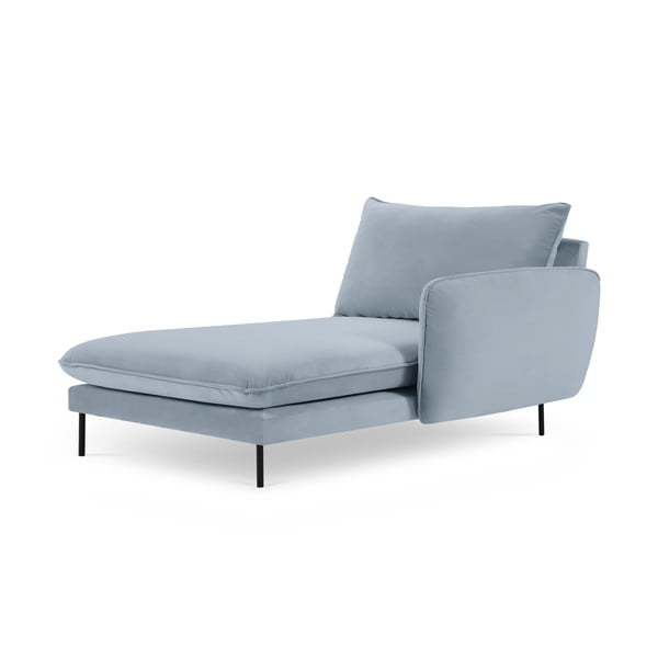 Svetlomodrá zamatová leňoška (pravý roh) Vienna – Cosmopolitan Design-image-3