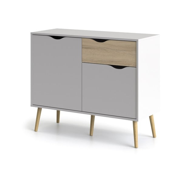 Biela komoda Tvilum Oslo, 99 x 82 cm-image-2