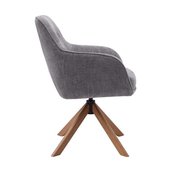 Sivé čalúnené jedálenské kreslá v súprave 2 ks Avola – Unique Furniture-image-1