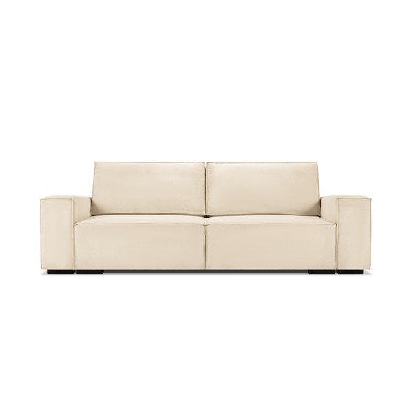 Béžová menčestrová rozkladacia pohovka Mazzini Sofas Azalea-image-2