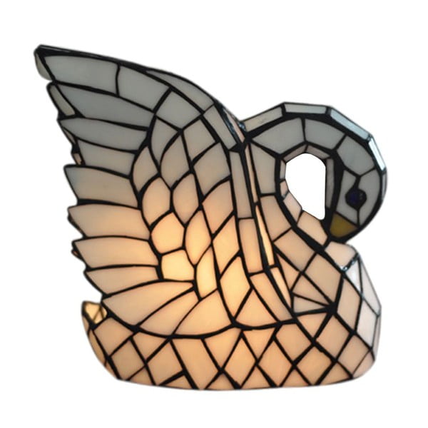 Tiffany stolová lampa Swan Lamp
