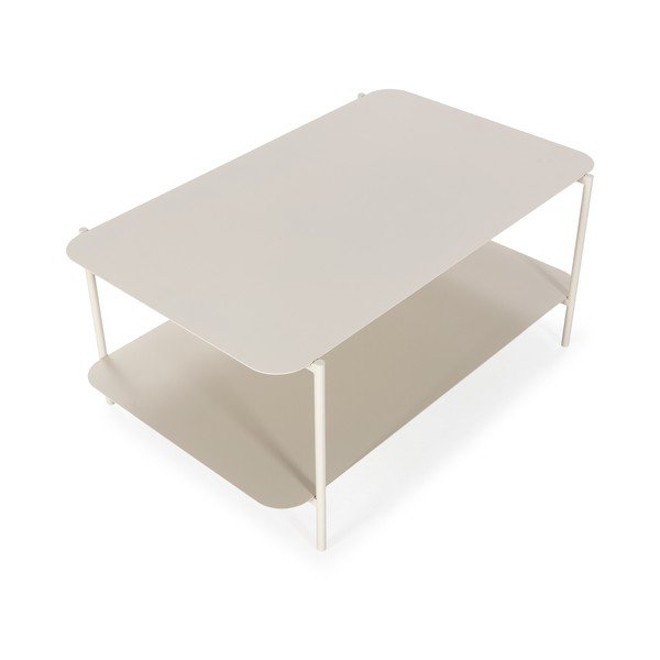 Krémovobiely kovový konferenčný stolík 58x90 cm Beatrix – MOME-image-4
