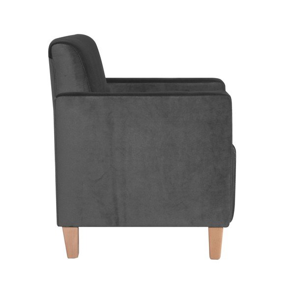 Antracitové kreslo Max Winzer Milla Velvet-image-2