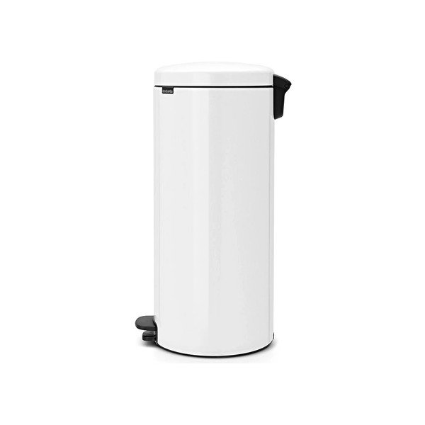 Biely pedálový oceľový odpadkový kôš 30 l NewIcon – Brabantia-image-4