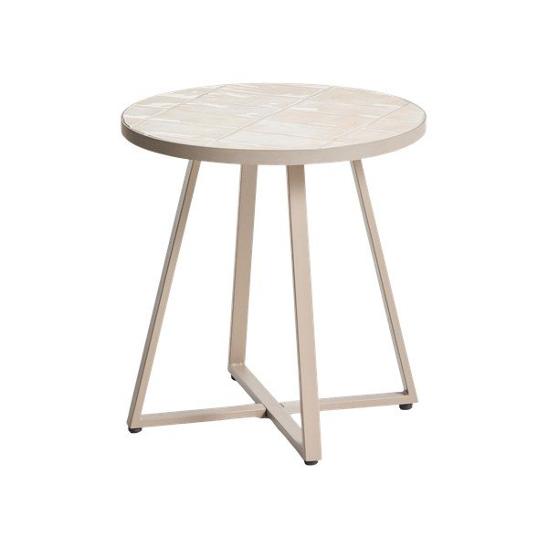 Okrúhly záhradný stolík s keramickou doskou ø 45 cm Tella – Kave Home