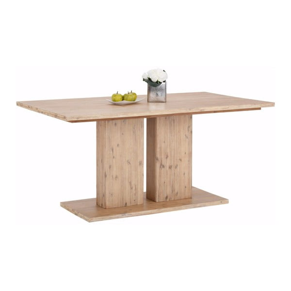 Hnedý jedálenský stôl z masívneho akáciového dreva Støraa Yen, 90 x 160 cm