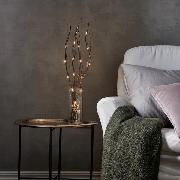 Hnedá svetelná dekorácia ø 8 cm Willow – Star Trading-image-1