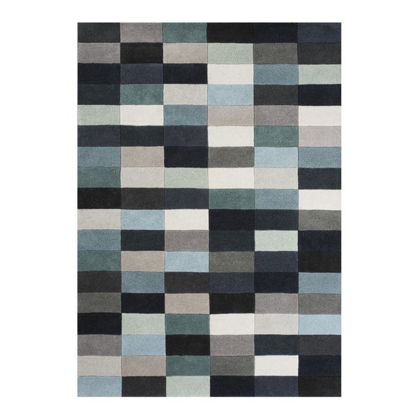 Vlnený koberec Linie Design Romina Aqua, 170x240 cm