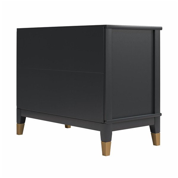 Čierny nočný stolík Westerleigh – CosmoLiving by Cosmopolitan-image-3