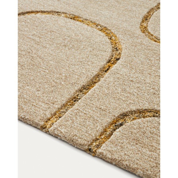 Béžový vlnený koberec 160x230 cm Magin – Kave Home-image-3