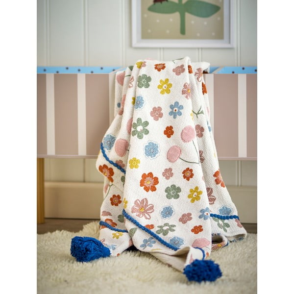 Detská deka z recyklovanej bavlny 130x160 cm Cherry – Bloomingville Mini-image-1