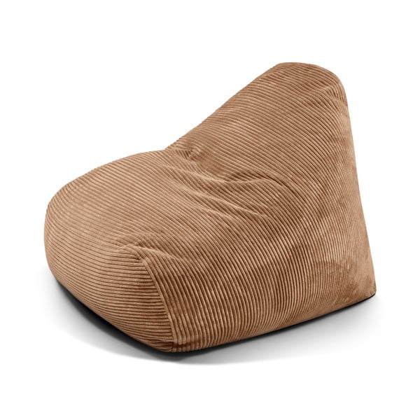 Hnedý menčestrový sedací vak Snug 100 – SLOWDOWN