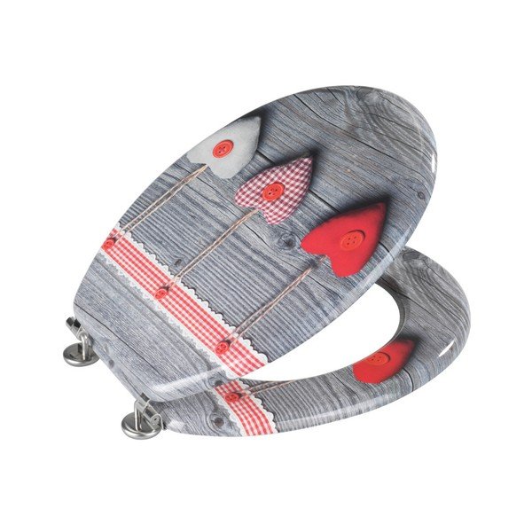 WC sedadlo Wenko Bavarian Hearts, 43 × 37 cm-image-1