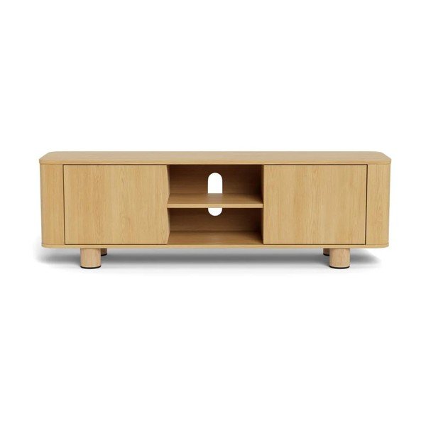 TV stolík v dekore duba v prírodnej farbe 160x50x40 cm Atmore – Actona-image-3