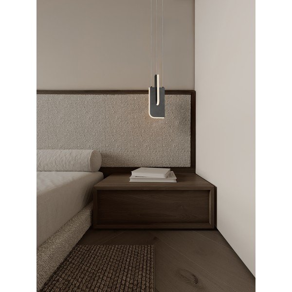 Svetlosivé kovové LED závesné svietidlo so stmievačom Totem – Nova Luce-image-1