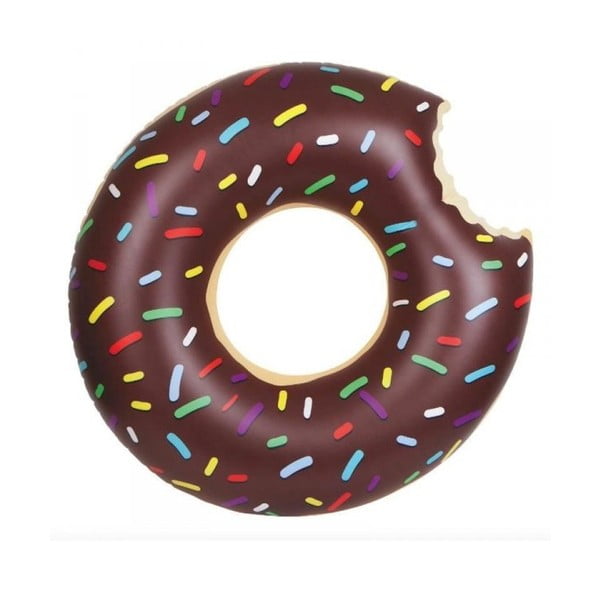 Hnedé nafukovacie koleso Gadgets House Donut, ⌀ 105 cm