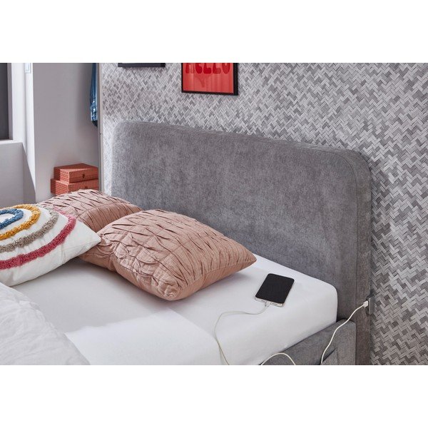Sivá detská posteľ bez roštu 120x200 cm Cosy – Meise Möbel-image-2