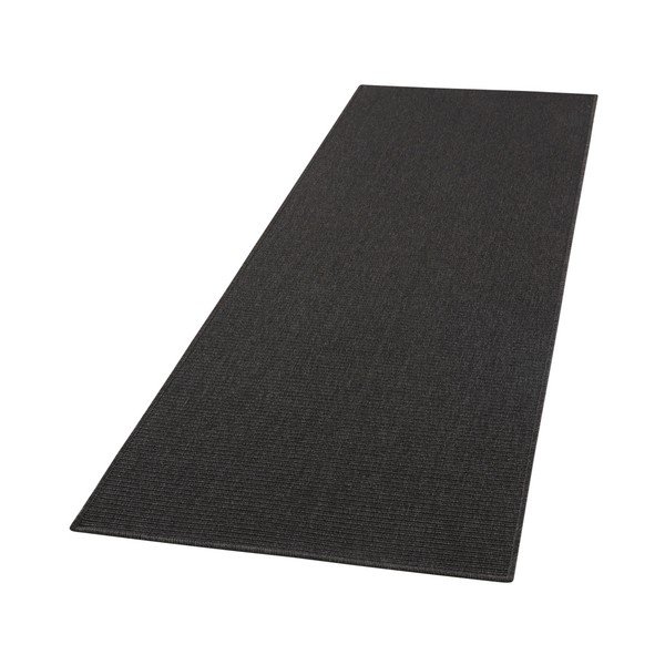 Čierny behúň vhodný aj do exteriéru BT Carpet Sisal, 80 x 500 cm-image-3