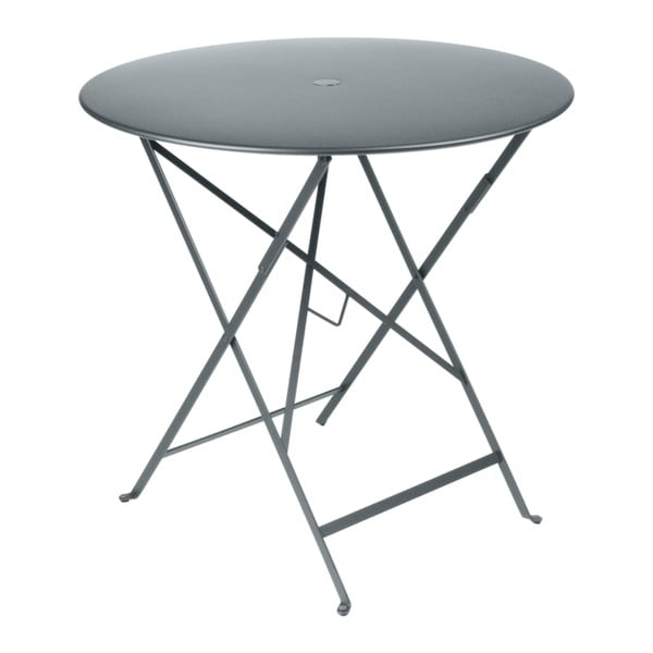 Sivý záhradný stolík Fermob Bistro, Ø 77 cm