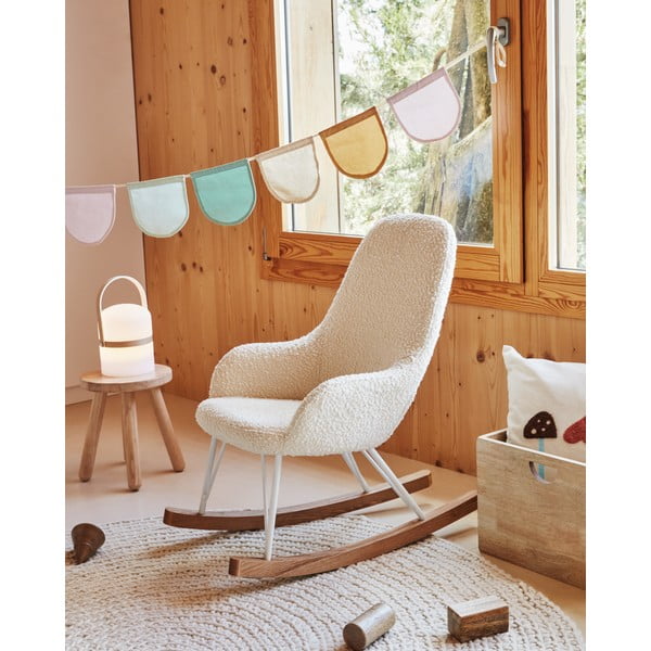 Detská stolička z kaučukového dreva Kave Home Dilcia, ø 24 cm-image-2