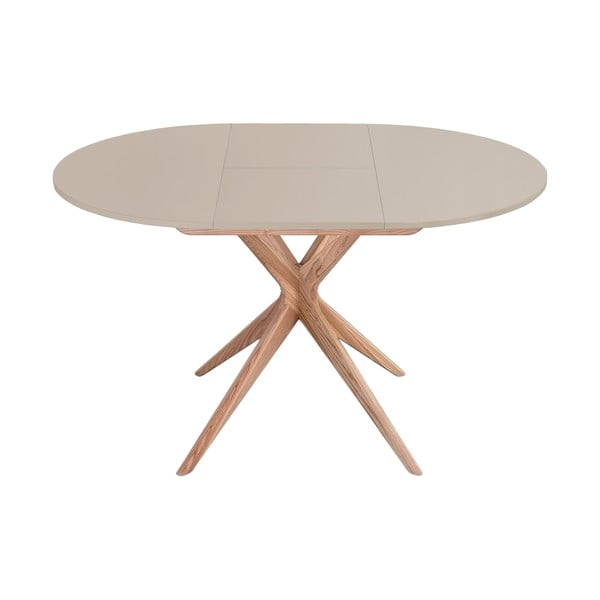 Okrúhly rozkladací jedálenský stôl s prídavnou doskou ø 90 cm Jubi – Ragaba-image-1