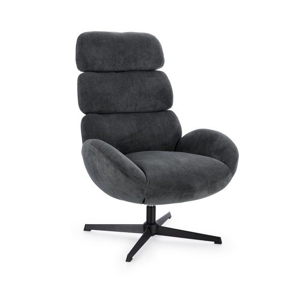 Čierne otočné kreslo Violante – Bizzotto