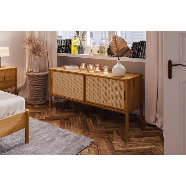 TV stolík z dubového dreva 142x64 cm Pola - The Beds-image-4