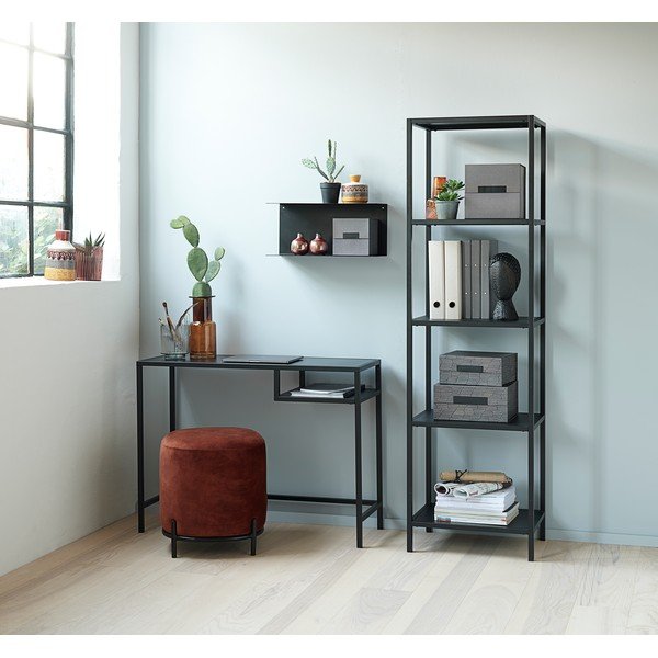 Čierna železná polica Canett Joy Adams, 23 × 50 cm-image-2