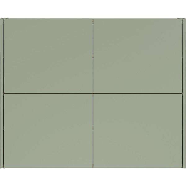 Sivozelená matná závesná skrinka 97x79x27 cm Binetto – Germania-image-2
