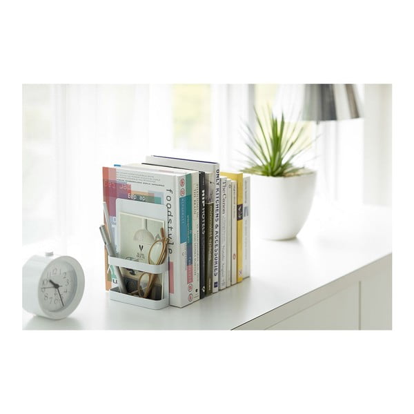 Biele knižné zarážky YAMAZAKI Tower-image-2