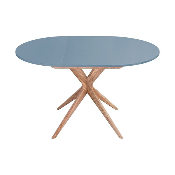 Okrúhly rozkladací jedálenský stôl s prídavnou doskou ø 90 cm Jubi – Ragaba-image-1