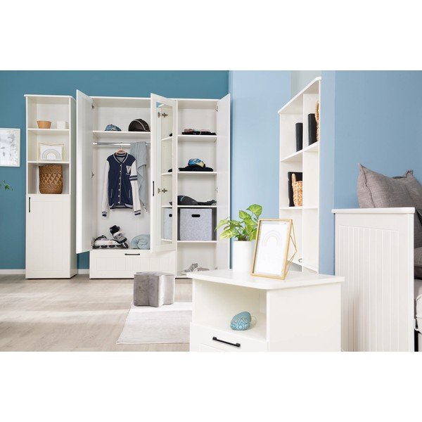 Biela detská knižnica 49x190 cm Sylt – Roba-image-3