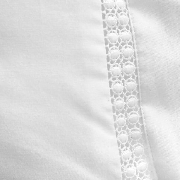 Biele bavlnené obliečky na dvojlôžko 200x200 cm Oxford Lace Trim – Bianca-image-4