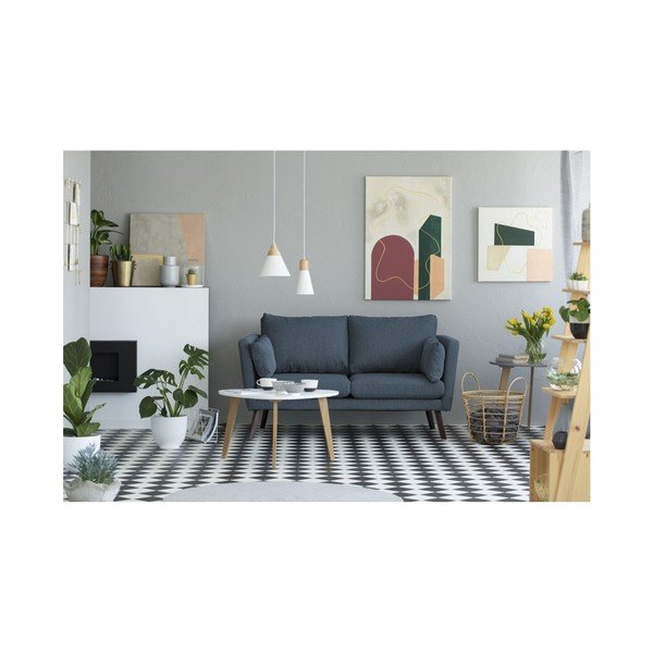 Tmavomodrá dvojmiestna pohovka Mazzini Sofas Elena-image-2