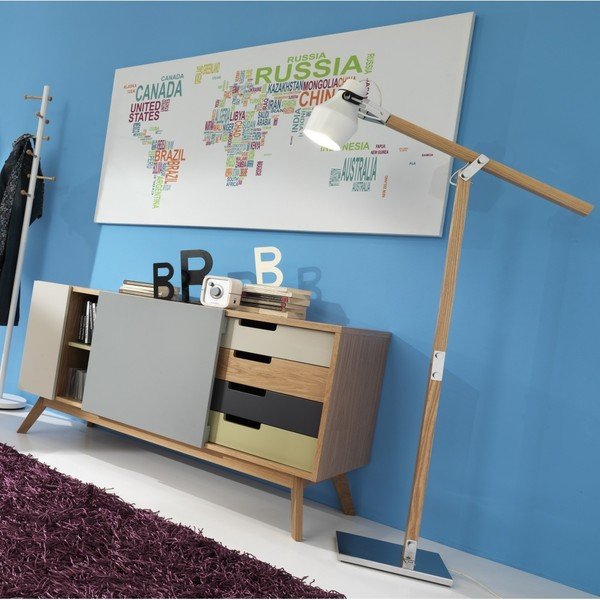 Nástenná mapa sveta Tomasucci World Map, 80 x 160 cm-image-2
