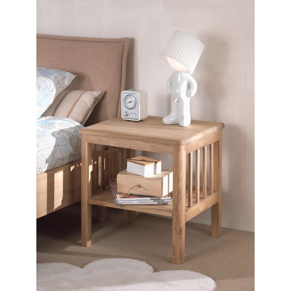 Detský nočný stolík z dubového dreva v prírodnej farbe Forrest – Vipack-image-1