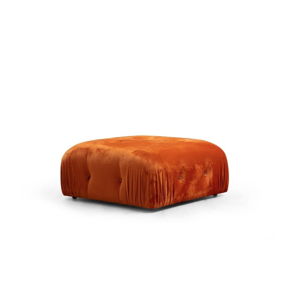 Oranžový zamatový taburet Bubble – Artie