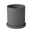 Tmavosivý porcelánový kvetináč Blomus Nona