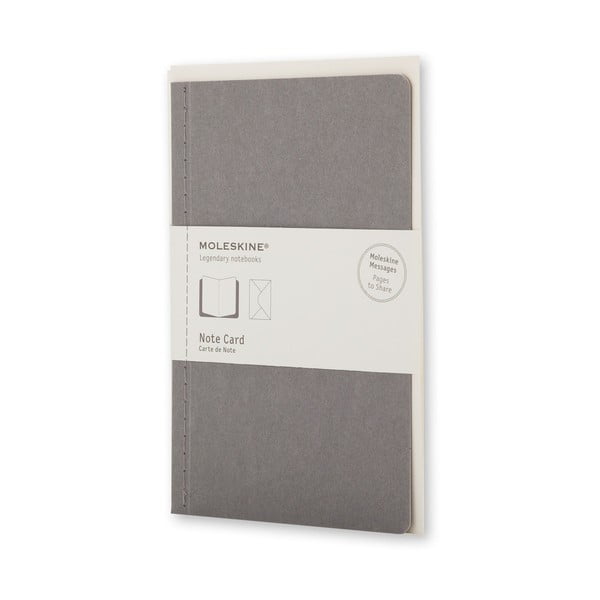 Listový set Moleskine Light Grey, zápisník + obálka